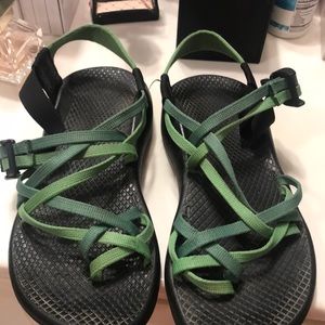 Double banded green chacos
